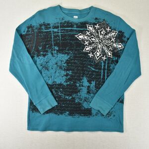 VTG Route 66 Thermal Graphic T-Shirt Mens XL Y2K Gothic Grunge Cyber